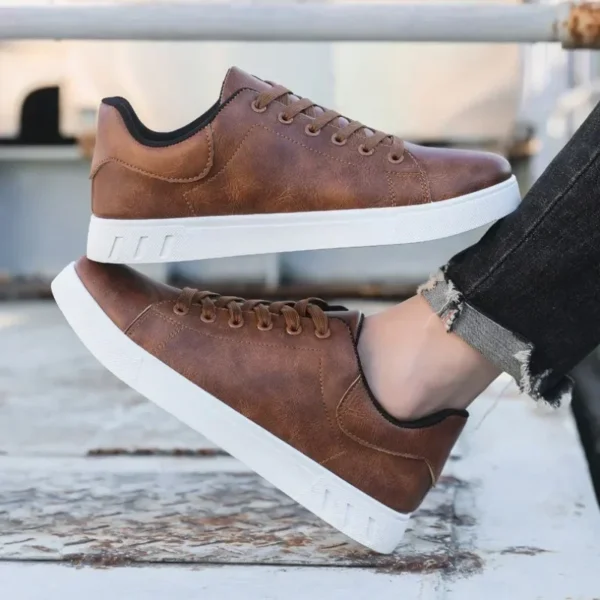 Classic Men Leather Shoes - Image 2