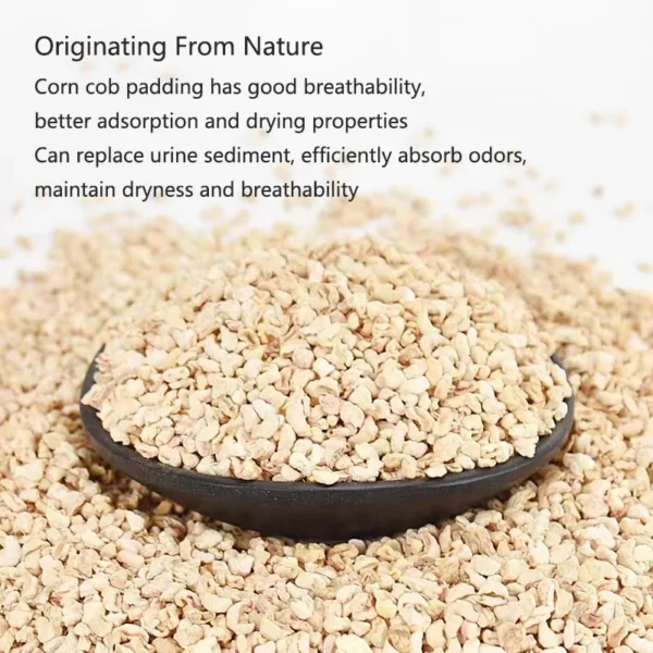 Natural Corn Bedding for: Hamsters, Rabbits and Guinea Pigs - Image 3