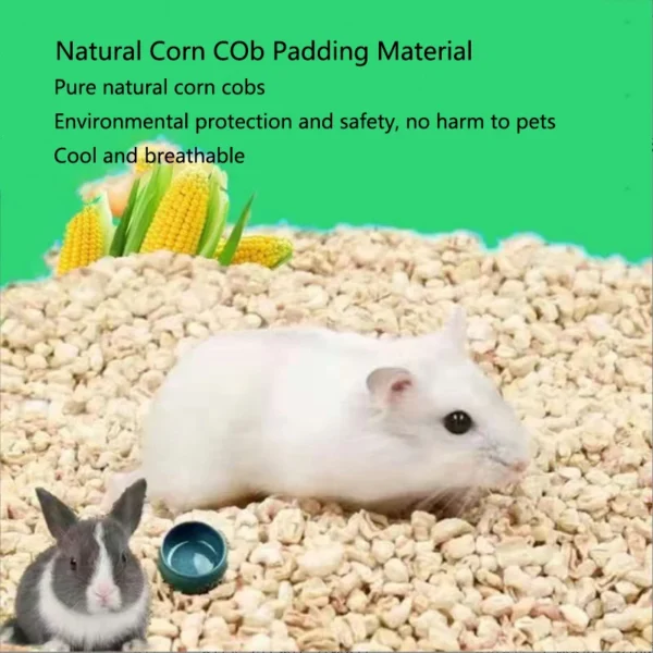 Natural Corn Bedding for: Hamsters, Rabbits and Guinea Pigs